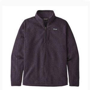 Patagonia Mens Size XL Better Sweater 1/4 Zip Fleece Pullover 25523 Piton Purple
